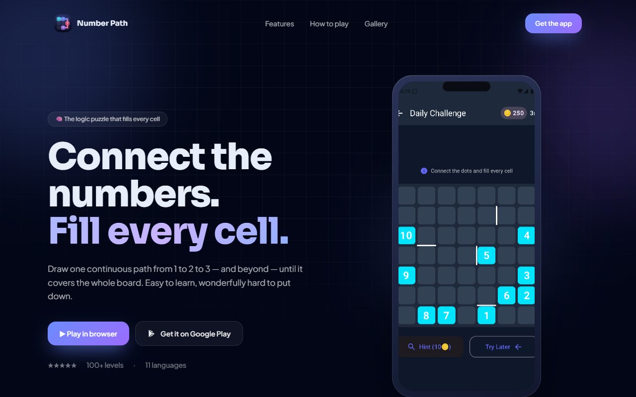 Number Path preview